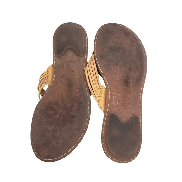 B O C Born Concepts Women's Alina Sunshine Yellow Slip On Thong Sandals Size 8 - Picture 5 of 5